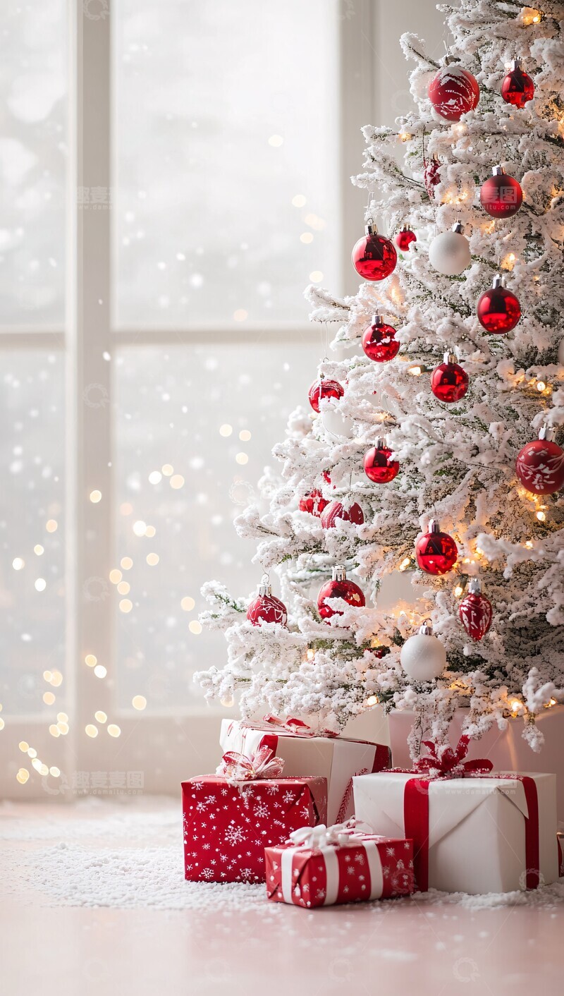 高清大图下载【趣麦麦图】圣诞树礼物装饰2