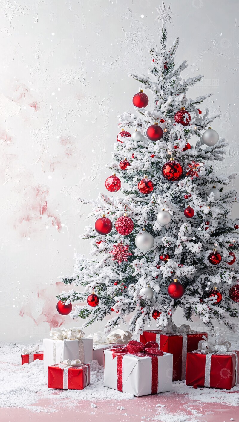 高清大图下载【趣麦麦图】圣诞树礼物装饰