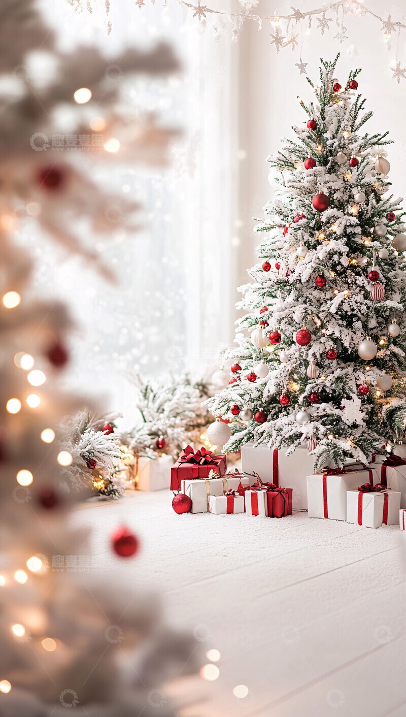 高清大图下载【趣麦麦图】圣诞树礼物装饰1