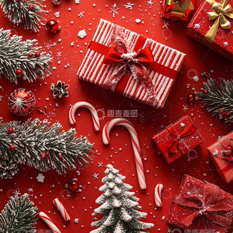 高清大图下载【趣麦麦图】圣诞糖果主题图2