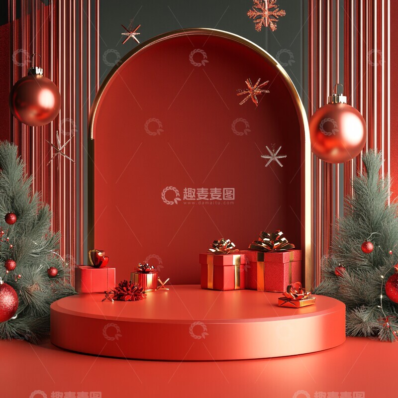 高清大图下载【趣麦麦图】圣诞时尚产品平台1