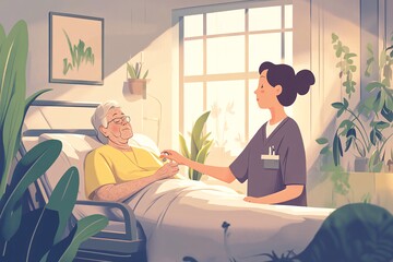 老年女性测心率