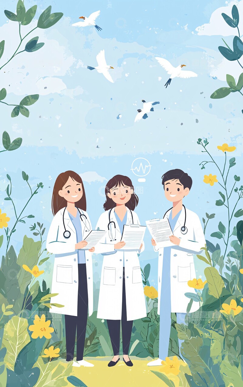 高清大图下载【趣麦麦图】医疗专家与植物2