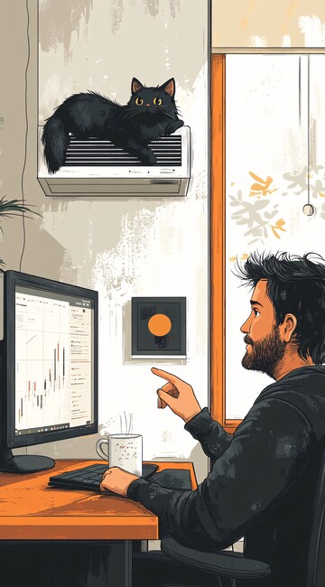 男子沙发电脑旁3