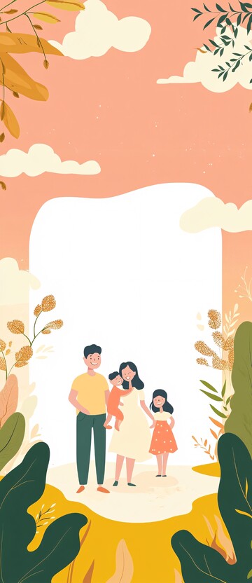 快乐一家人快乐家人背景2