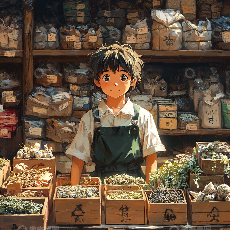 男孩与药草铺3