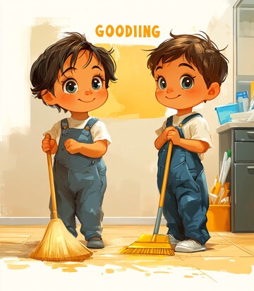 扫地小兄弟扫地小兄弟男孩1