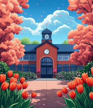 学校大门与主楼7