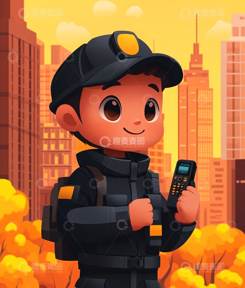 高清大图下载【趣麦麦图】安全卫士城市守望3