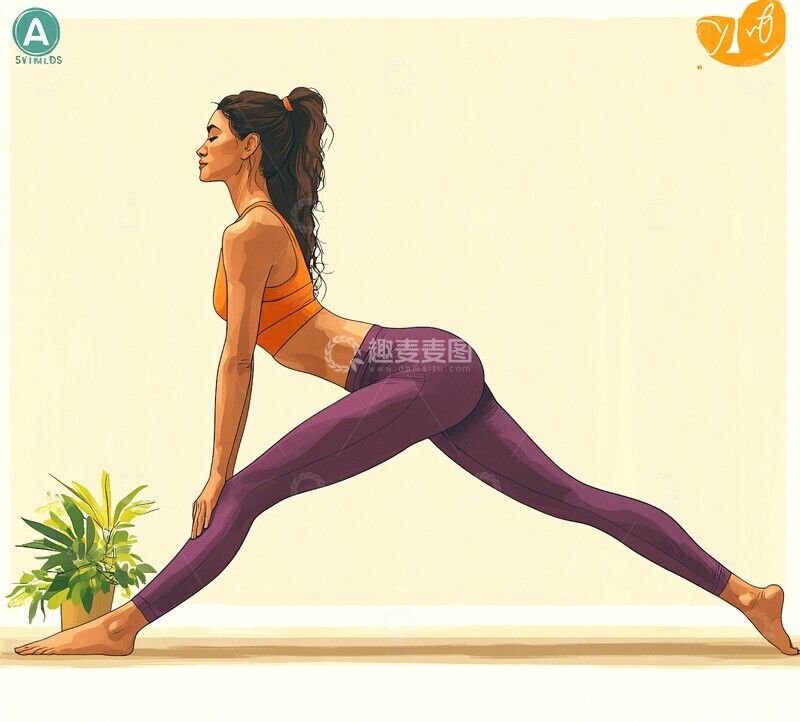 瑜伽女子家居角落1