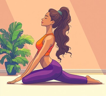 瑜伽女子家居角落2