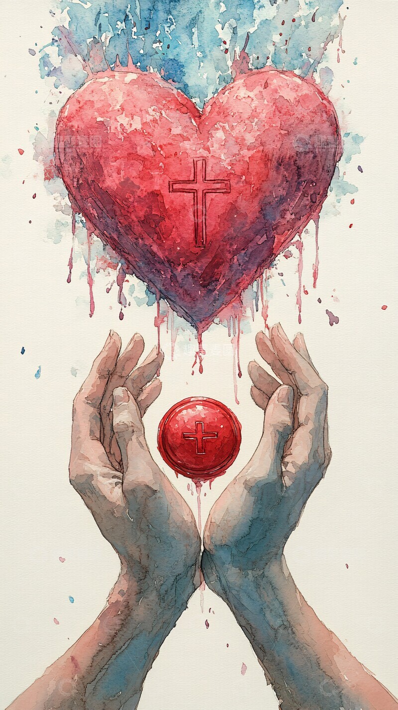 高清大图下载【趣麦麦图】心形手提袋传递2