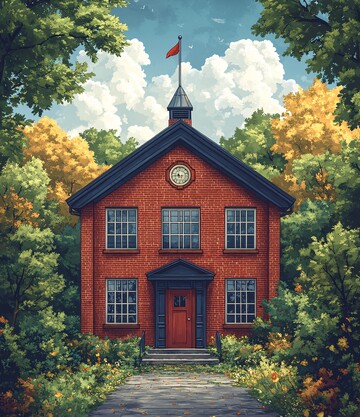 学校建筑背景图1