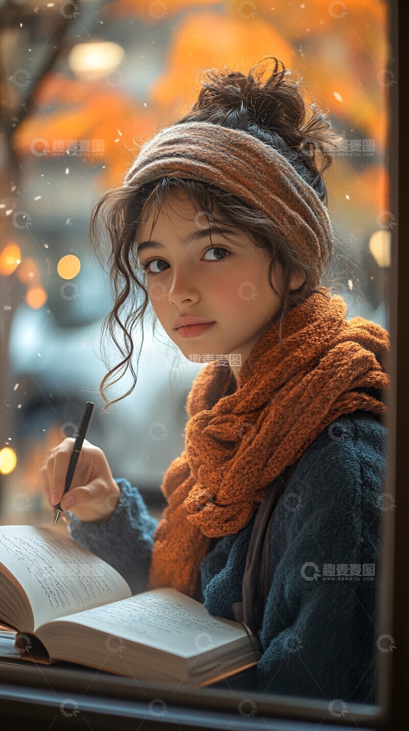 高清大图下载【趣麦麦图】男孩写作业男孩作业书桌2