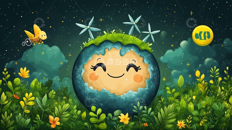 高清大图下载【趣麦麦图】地球与绿色未来2