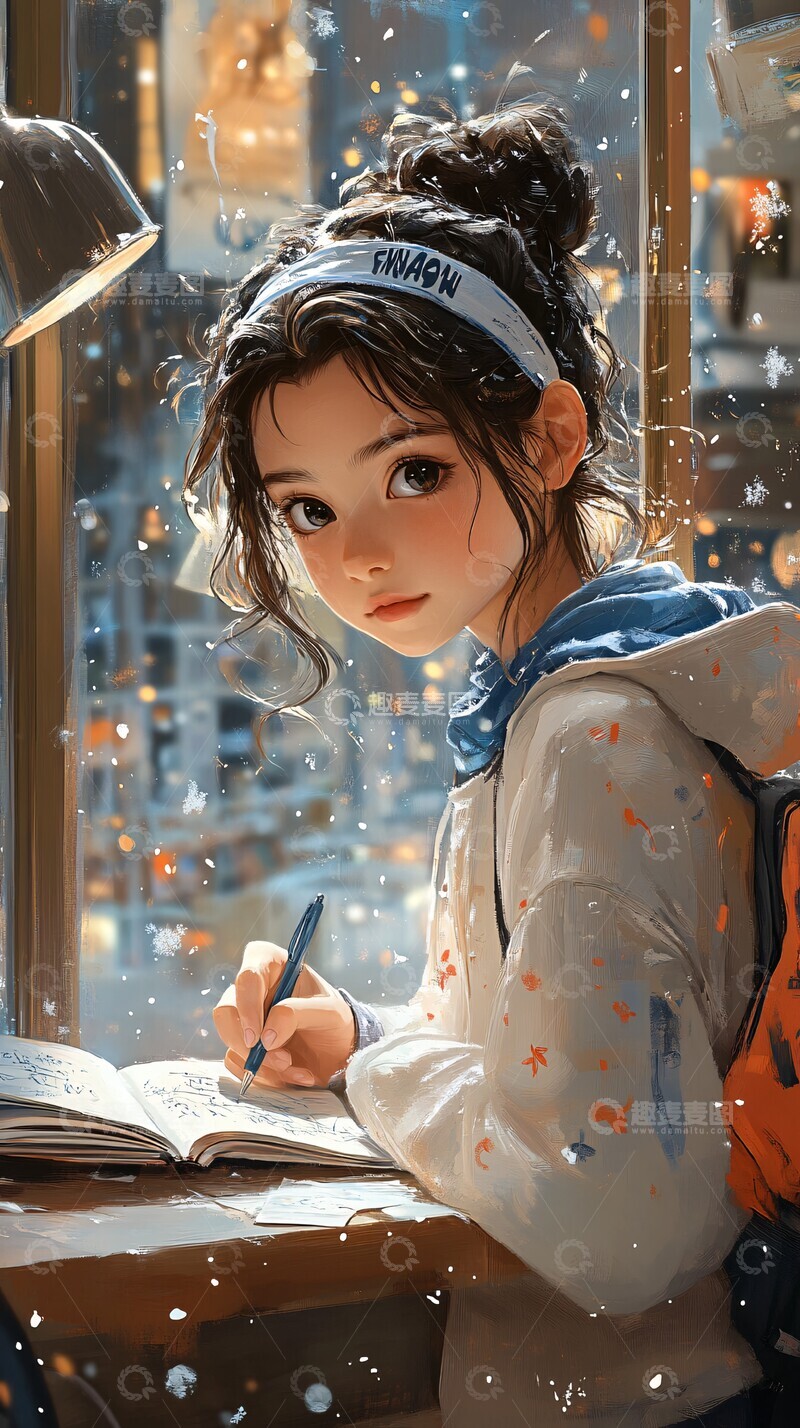 男孩加油写作业2