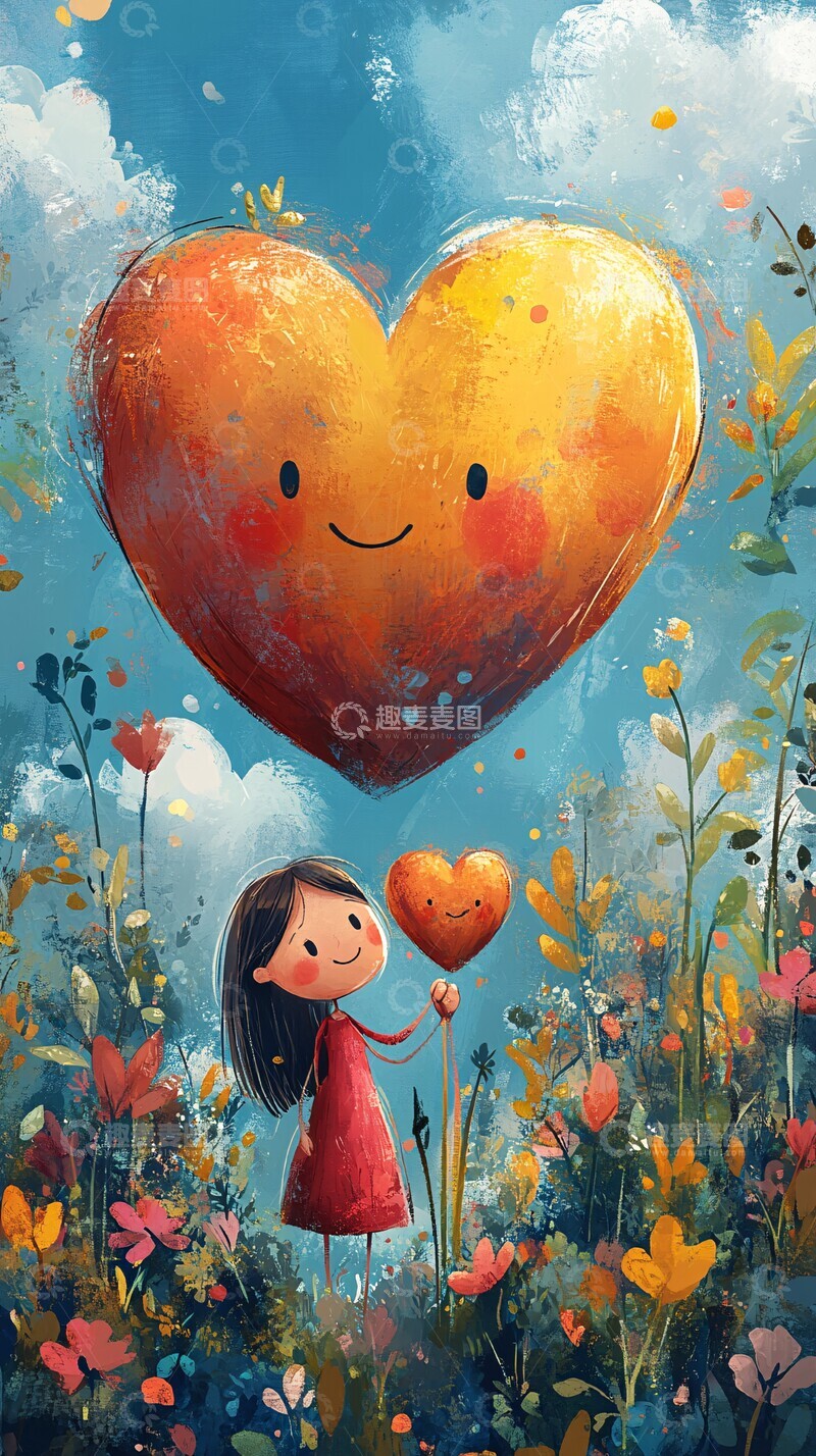 心形角色牵手女子2