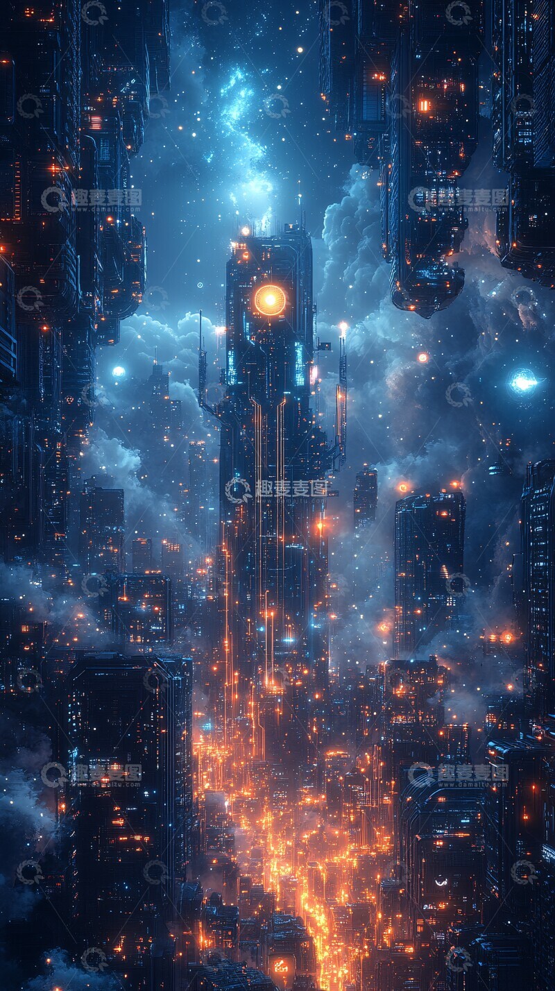 高清大图下载【趣麦麦图】未来科技城市201