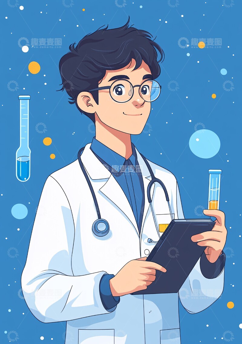 高清大图下载【趣麦麦图】医学笔记场景3