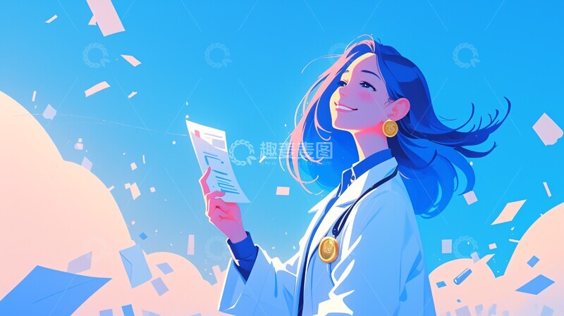 高清大图下载【趣麦麦图】医生持单金币图1