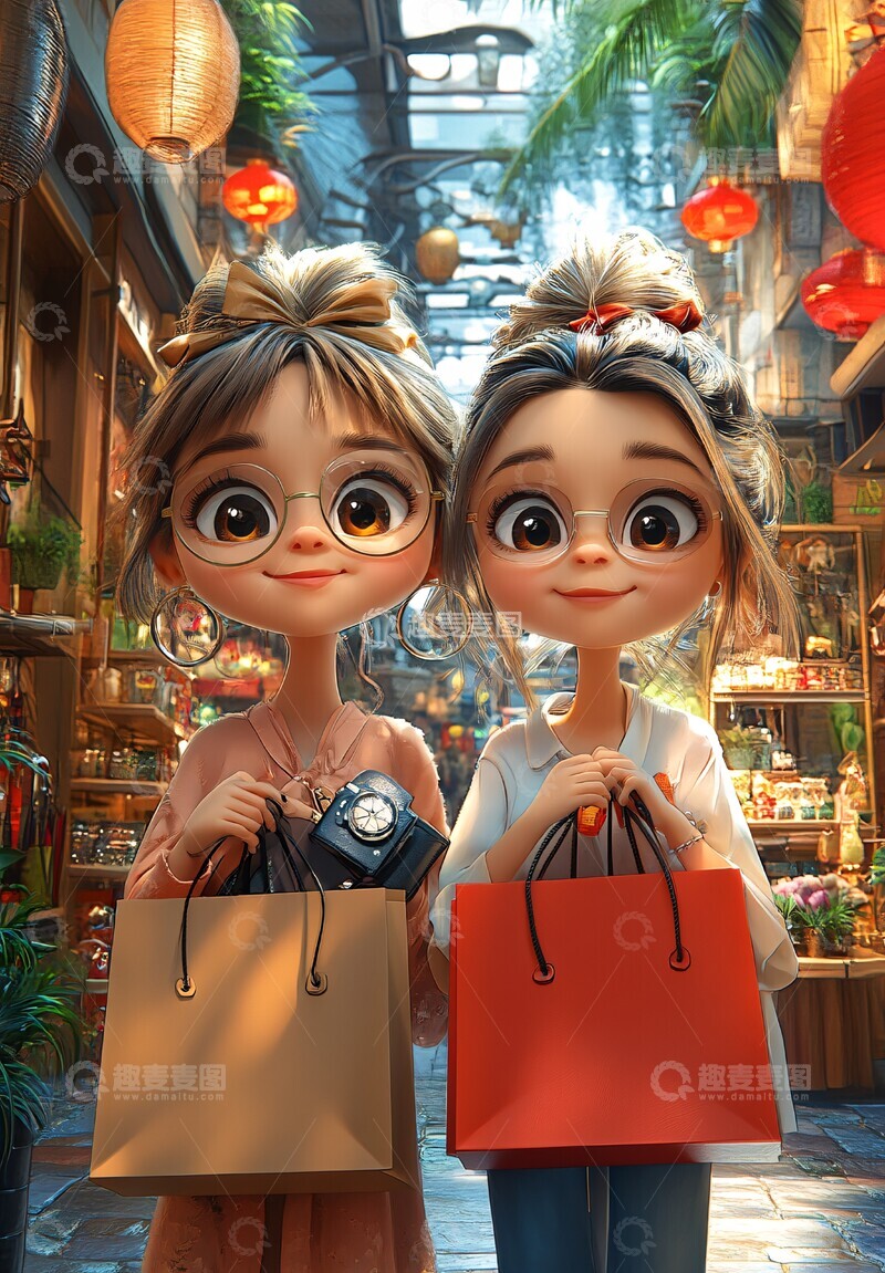 高清大图下载【趣麦麦图】钱包手表姐妹情深3