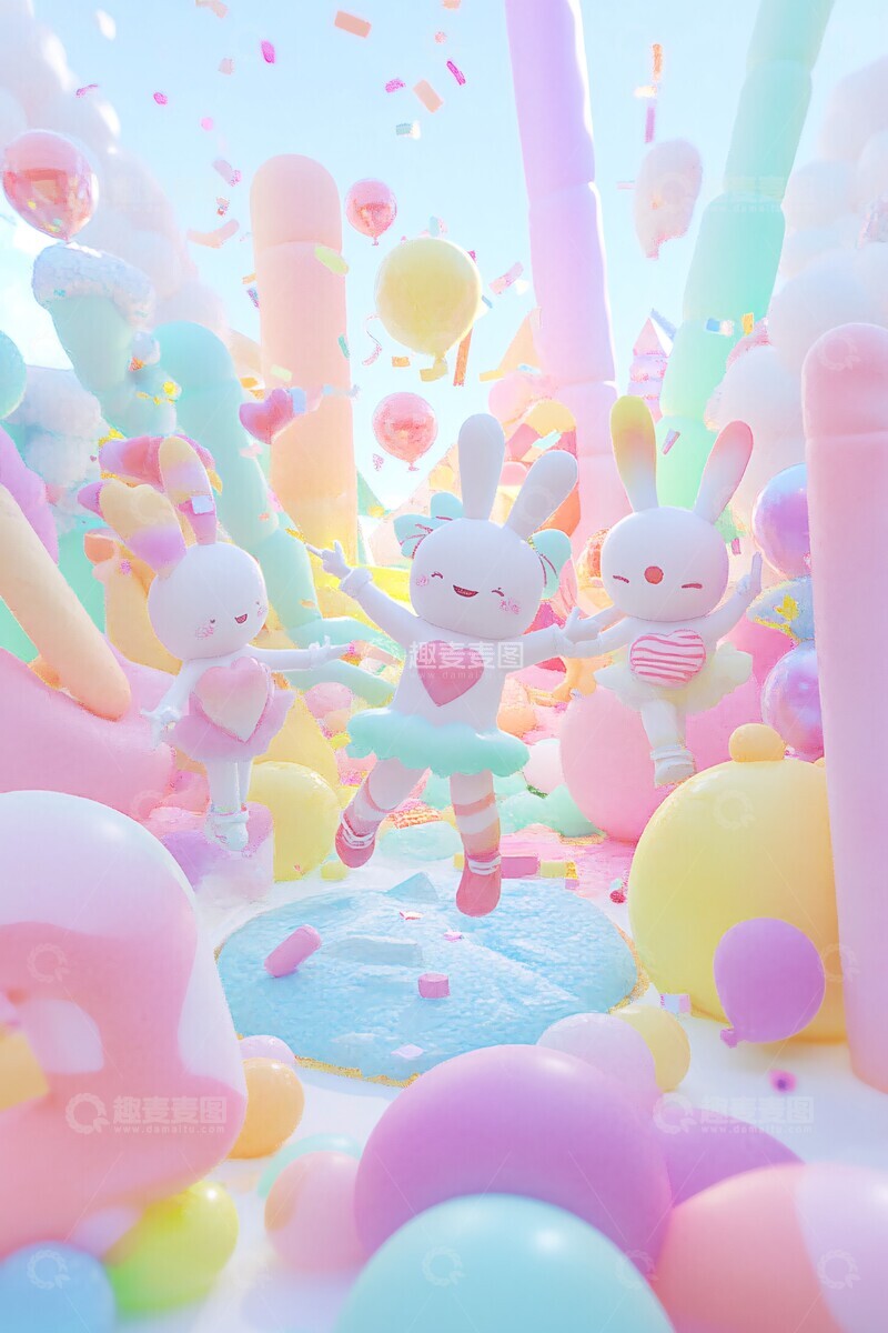 高清大图下载【趣麦麦图】朋友跳舞朋友跳舞卡通1