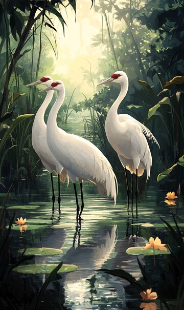 白鹤湿地翠绿画面3