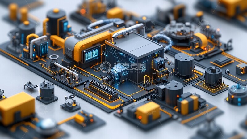 高清大图下载【趣麦麦图】工业数字线程数据流2