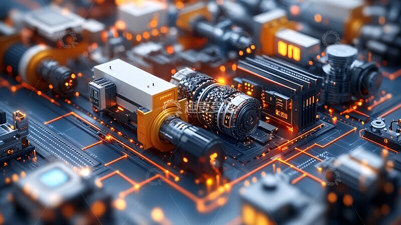 高清大图下载【趣麦麦图】工业数字线程数据流3