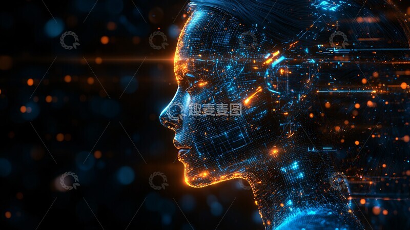 高清大图下载【趣麦麦图】科技发展背景2
