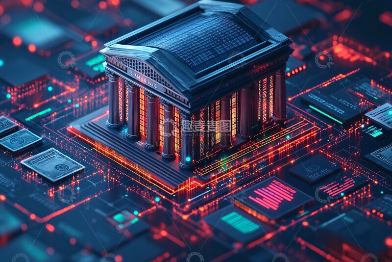 高清大图下载【趣麦麦图】数字银行服务2