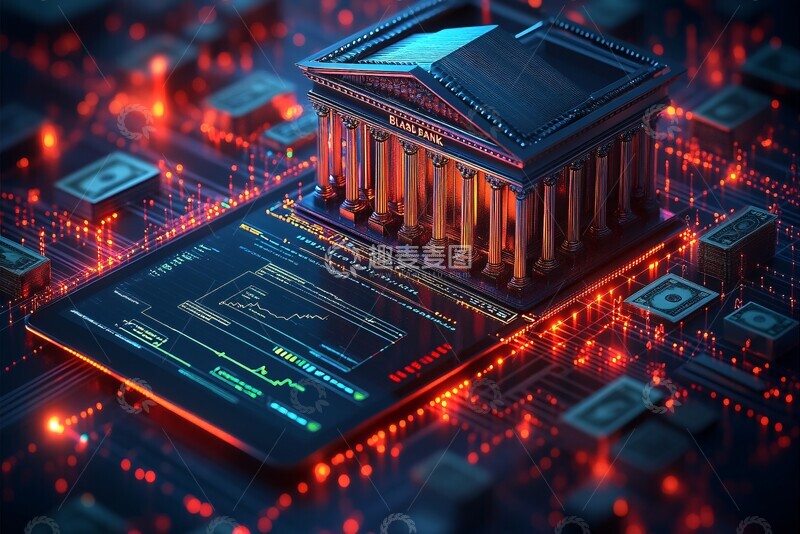 高清大图下载【趣麦麦图】数字银行服务1