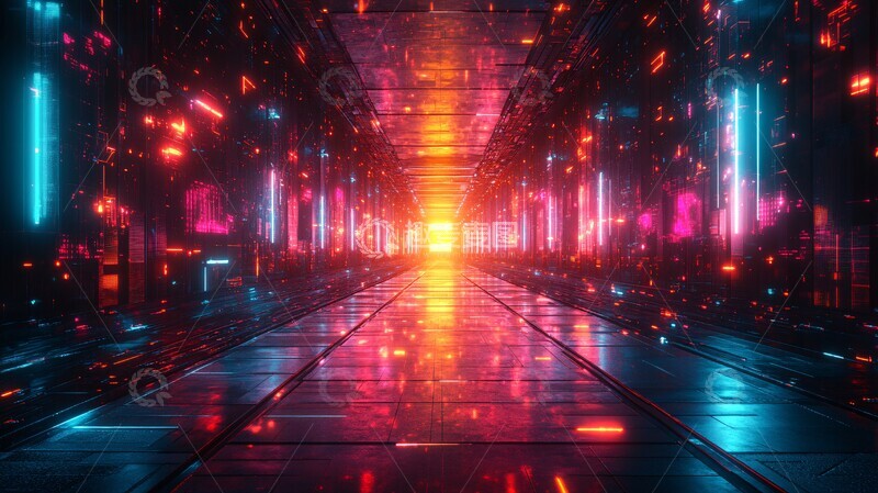 高清大图下载【趣麦麦图】几何线条光影1