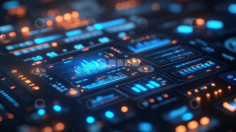 高清大图下载【趣麦麦图】数据图表玻璃图标3