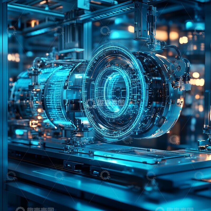 高清大图下载【趣麦麦图】工业测量图工业测量蓝色1