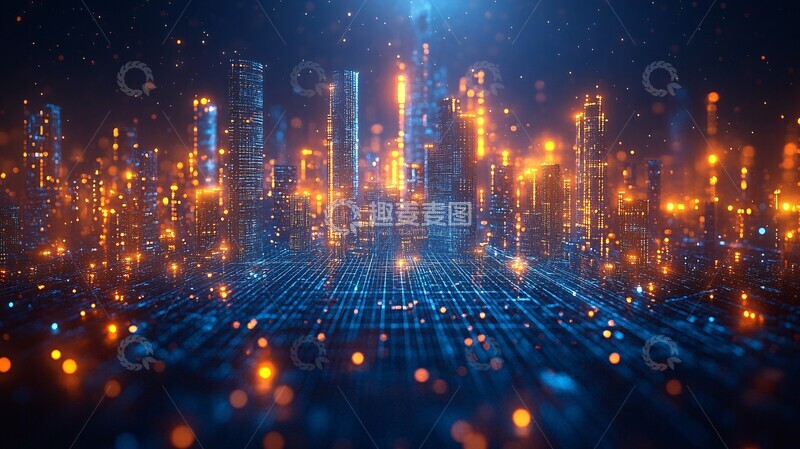 高清大图下载【趣麦麦图】数字城市科技景观2