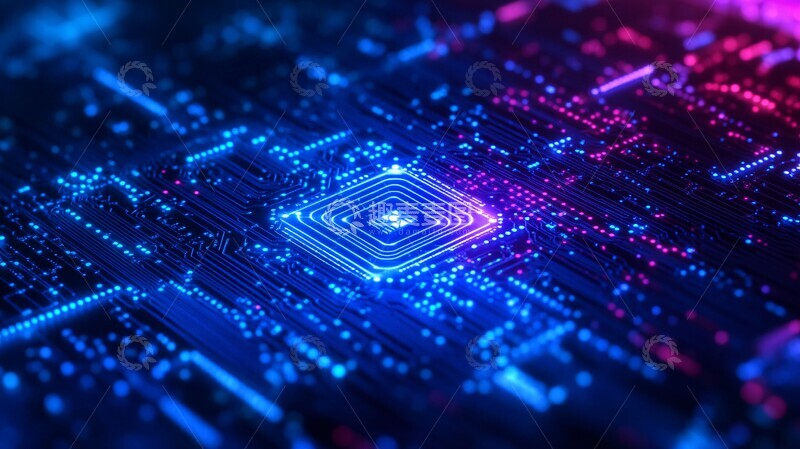 高清大图下载【趣麦麦图】人工智能助手背景3