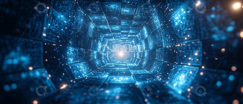 高清大图下载【趣麦麦图】蓝光立方隧道3