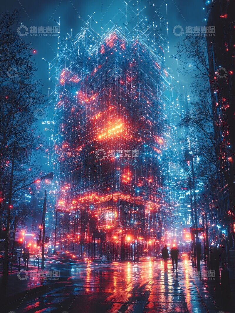 高清大图下载【趣麦麦图】数字蓝图变建筑1