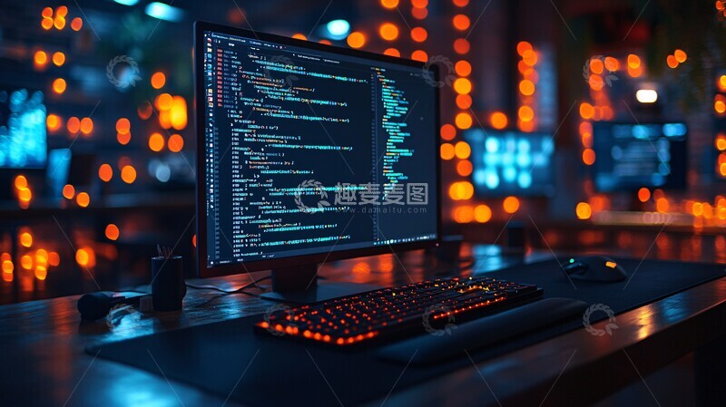 高清大图下载【趣麦麦图】电脑编程电脑编程代码2