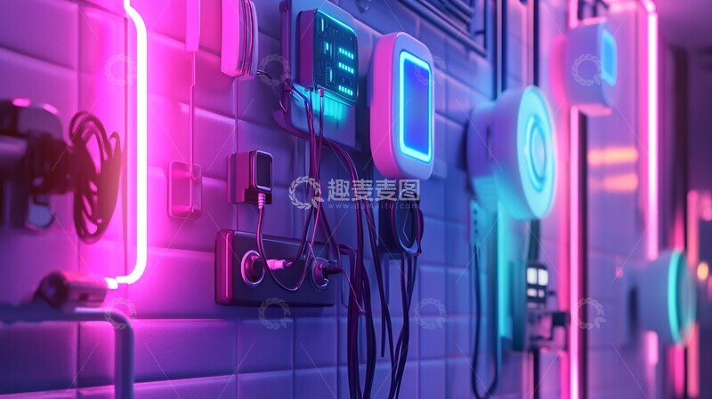 高清大图下载【趣麦麦图】电气安装智能家1