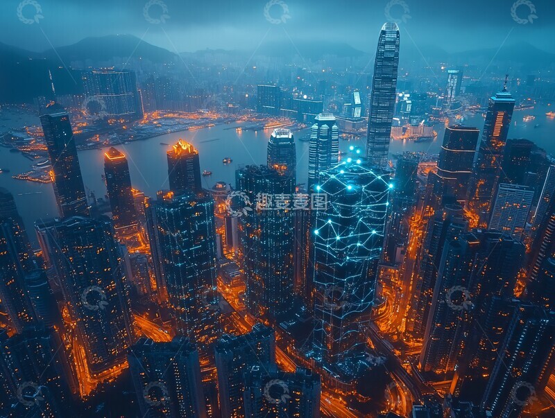 高清大图下载【趣麦麦图】智能技术与区块链3