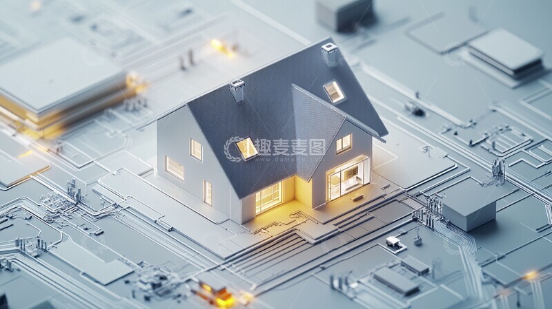 高清大图下载【趣麦麦图】电气安装智能家3