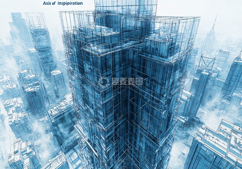 高清大图下载【趣麦麦图】灵感轴线建筑设计蓝图2