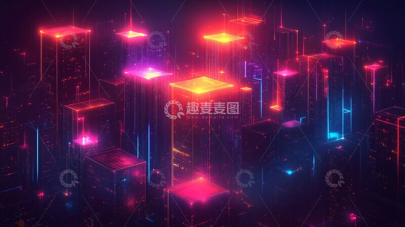 高清大图下载【趣麦麦图】渐变科技图解指南3