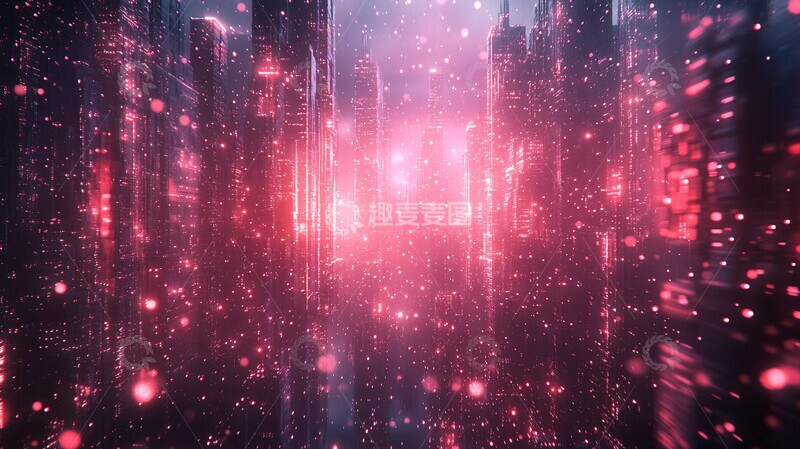 高清大图下载【趣麦麦图】粉色浮光空间3