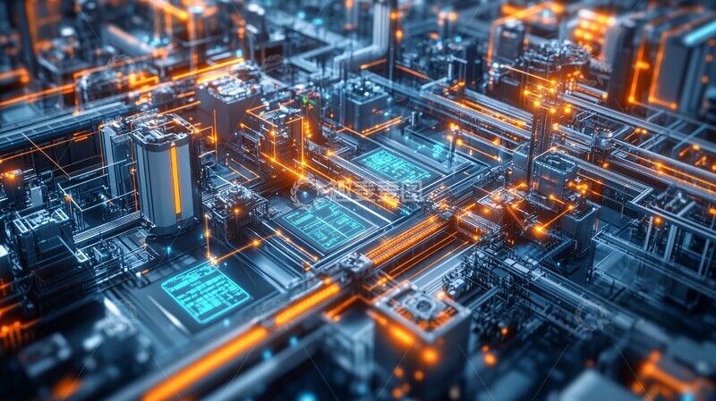 高清大图下载【趣麦麦图】生产线上协同作业2