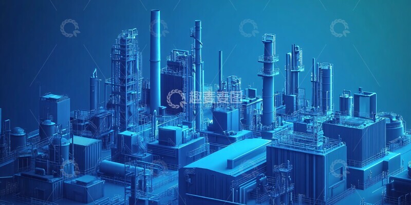 高清大图下载【趣麦麦图】智能工厂城市