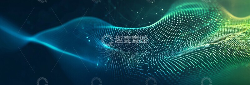 高清大图下载【趣麦麦图】科技蓝绿创新3