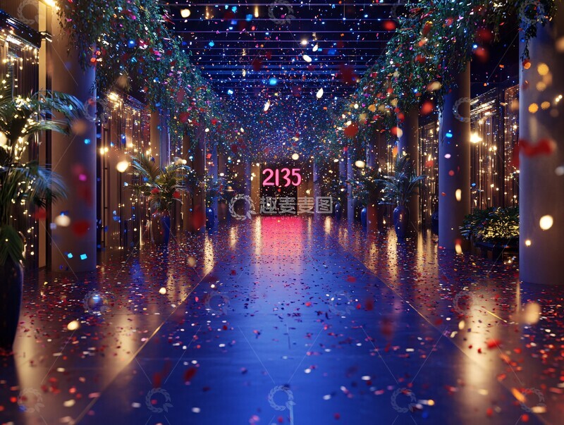 高清大图下载【趣麦麦图】新年庆祝场景4